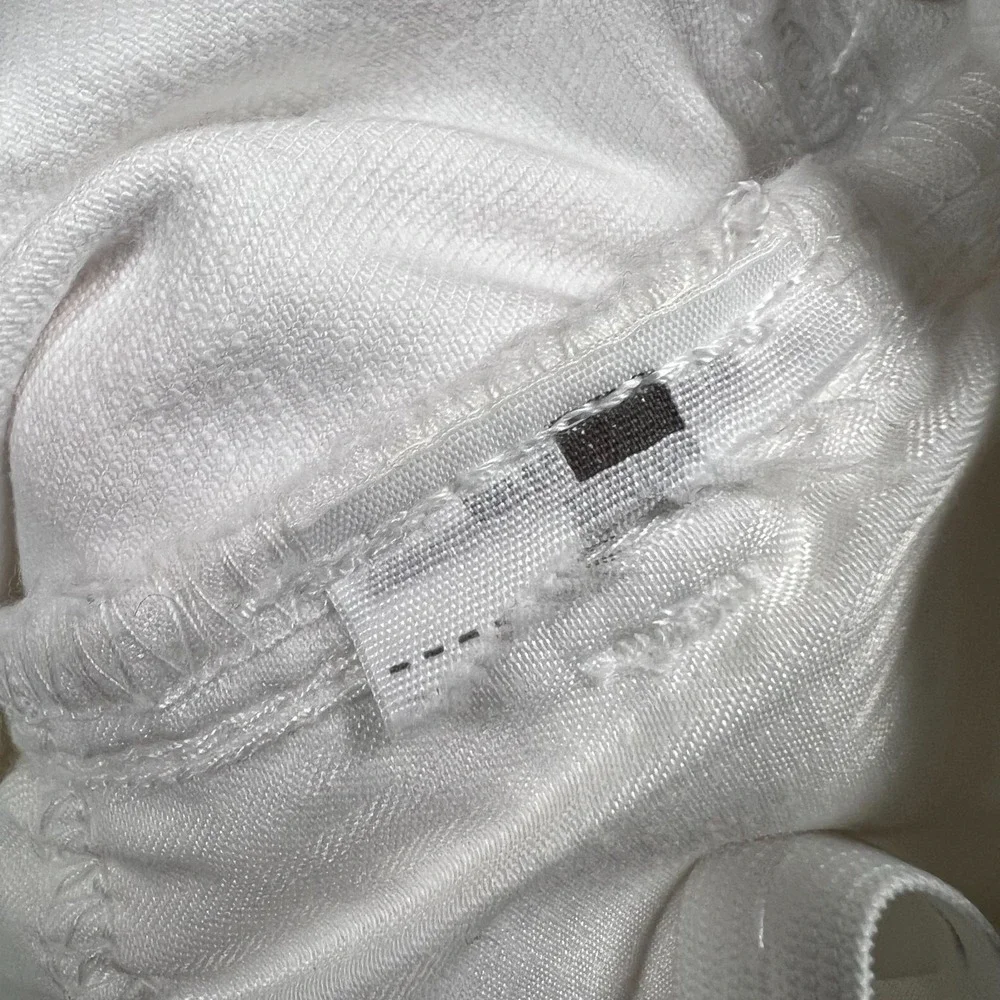 Abercrombie Kids Jeans Girls 17/18 Short High‎ Rise Flare Stretch Denim White